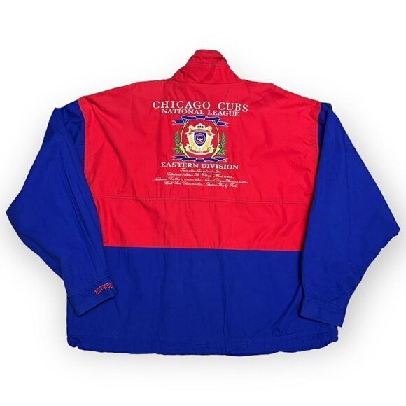 RARE Nutmeg CHICAGO CUBS Vintage 90s MLB Baseball Jacket - Mens XL - Picture 2 of 4